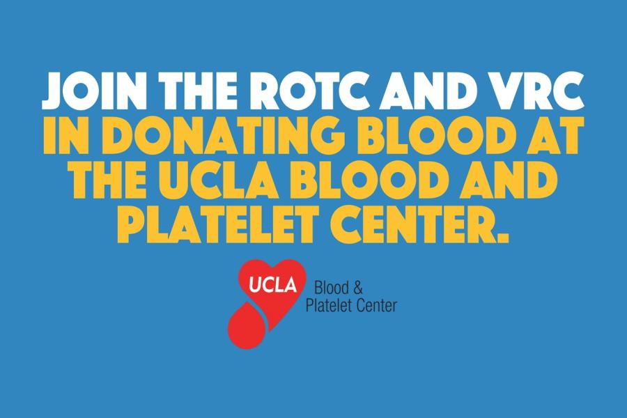Join the ROTC and VRC in Donating Blood